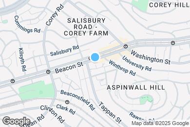 Map image of the property - 1685 Beacon St