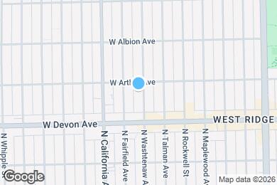Map image of the property - 6444 N Washtenaw Ave
