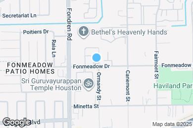Map image of the property - 14600 Fonmeadow Dr