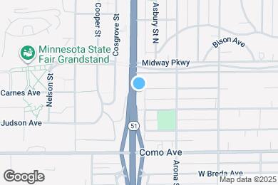 Map image of the property - 1290 Snelling Ave N