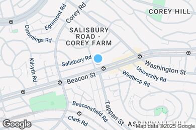Map image of the property - 1702 Beacon St
