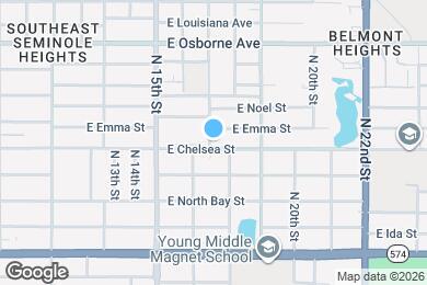 Map image of the property - 1702 E Chelsea St