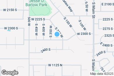 Map image of the property - 324 W 2300 S