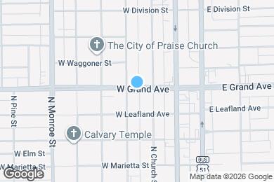 Map image of the property - 231 W Grand Ave