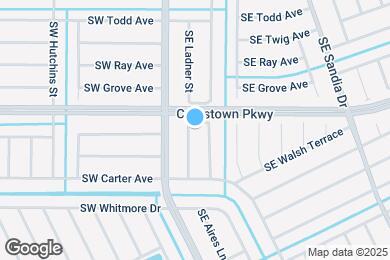 Map image of the property - 1521 SE Ladner St