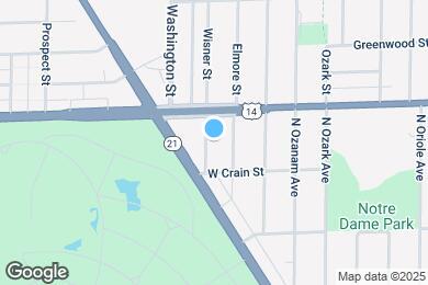 Map image of the property - 8729 N Wisner St