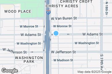 Map image of the property - 2205 W Adams St