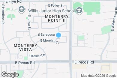 Map image of the property - 741 S Monte Vista St