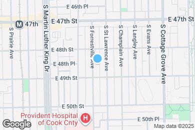 Map image of the property - 4829 S Forrestville Ave