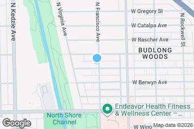 Map image of the property - 5346 N Francisco Ave