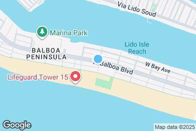 Map image of the property - 1401 W Balboa Blvd
