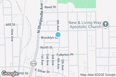 Map image of the property - 327 4th Ave