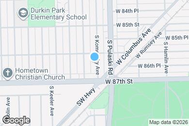 Map image of the property - 8618 S Komensky Ave