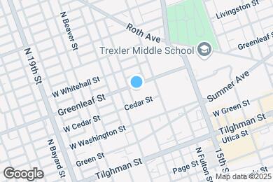 Map image of the property - 1632 Greenleaf St