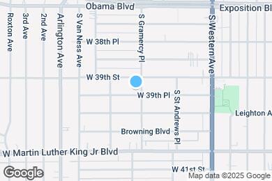 Map image of the property - 1809 W 39th Pl