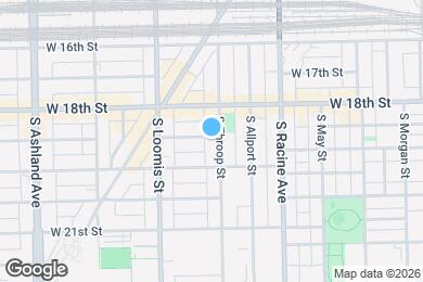 Map image of the property - 1834 S Throop St