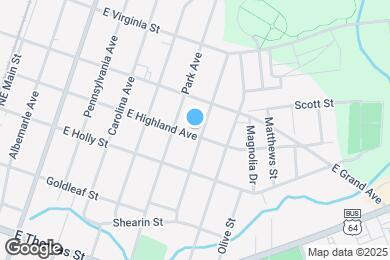 Map image of the property - 716 E Highland Ave