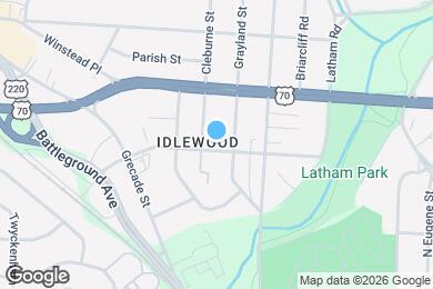 Map image of the property - 1006 W Bessemer Ave