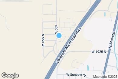 Map image of the property - 386 W 2000 N