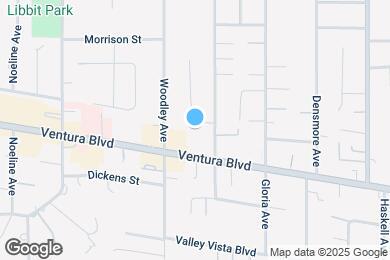 Map image of the property - 16022 Moorpark St