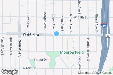 Map image of the property - 6607 Logan Ave S