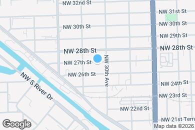 Map image of the property - 3040 NW 27th St