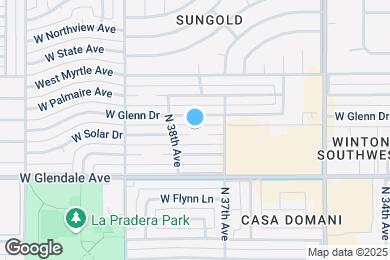 Map image of the property - 3732 W Solar Dr