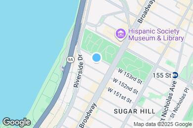 Map image of the property - 620 W 153rd St