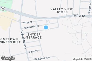 Map image of the property - 1307 Beverly Ave