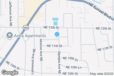 Map image of the property - 3414 NE 11th Pl