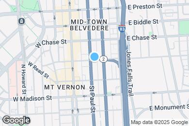Map image of the property - 937 Saint Paul St