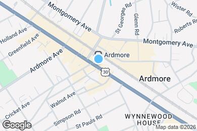 Map image of the property - 17 E Lancaster Ave