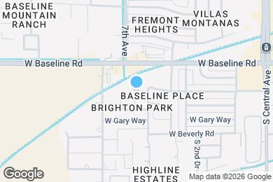 Map image of the property - 7803 S 5th Dr