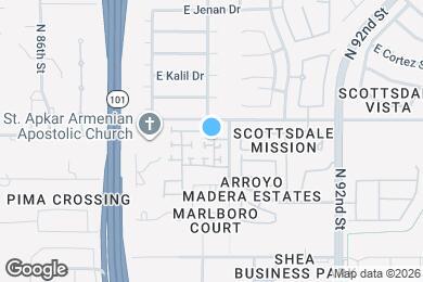 Map image of the property - 8962 E Yucca St