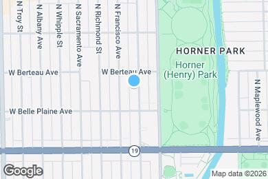 Map image of the property - 4132 N Mozart St