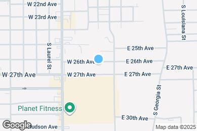 Map image of the property - 200 W 26th Ave
