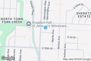 Map image of the property - 3810 E 53rd Terrace