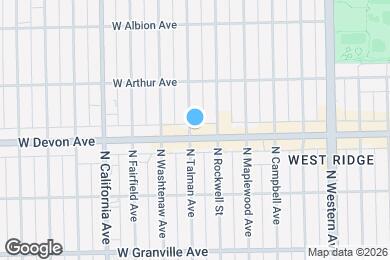 Map image of the property - 2624 W Devon Ave