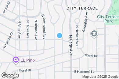 Map image of the property - 1023 N Gage Ave