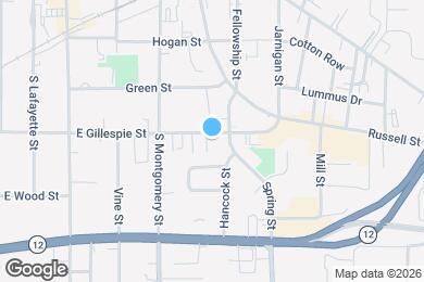 Map image of the property - 518 E Gillespie St