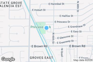Map image of the property - 1318 N Parkcrest