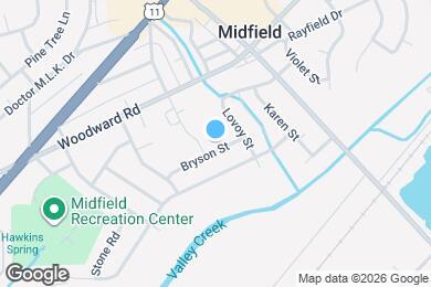 Map image of the property - 1616 Bryson St