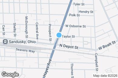 Map image of the property - 1608 Hayes Ave