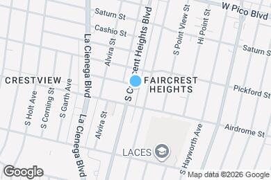 Map image of the property - 1656 S Crescent Heights Blvd