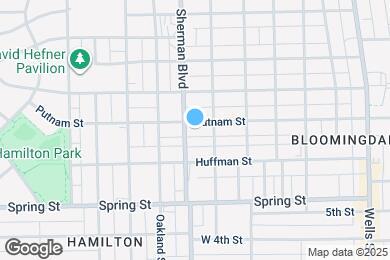 Map image of the property - 823 Putnam St