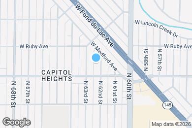 Map image of the property - 4431 N 62nd St