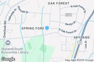 Map image of the property - 32 S Oak Forest Dr