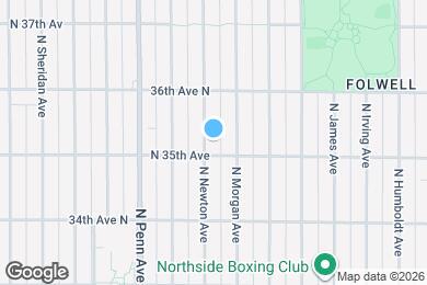 Map image of the property - 3510 N Newton Ave