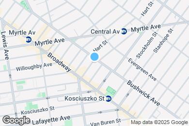 Map image of the property - 744 Bushwick Ave