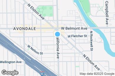 Map image of the property - 3122 N California Ave